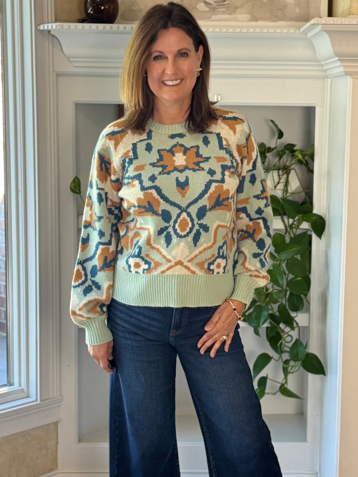 Inspired Design Print Sweater