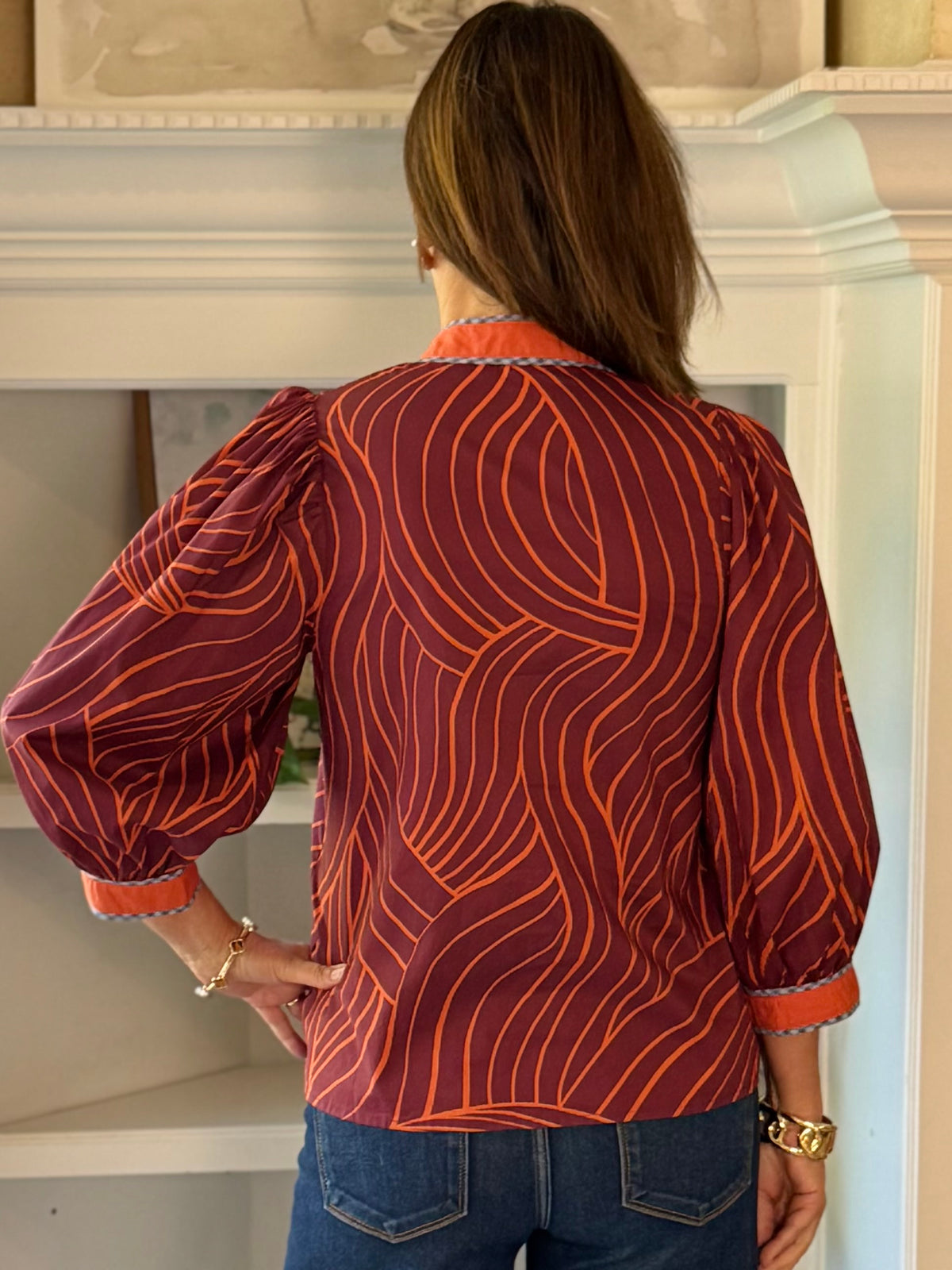 Making Waves Print Top
