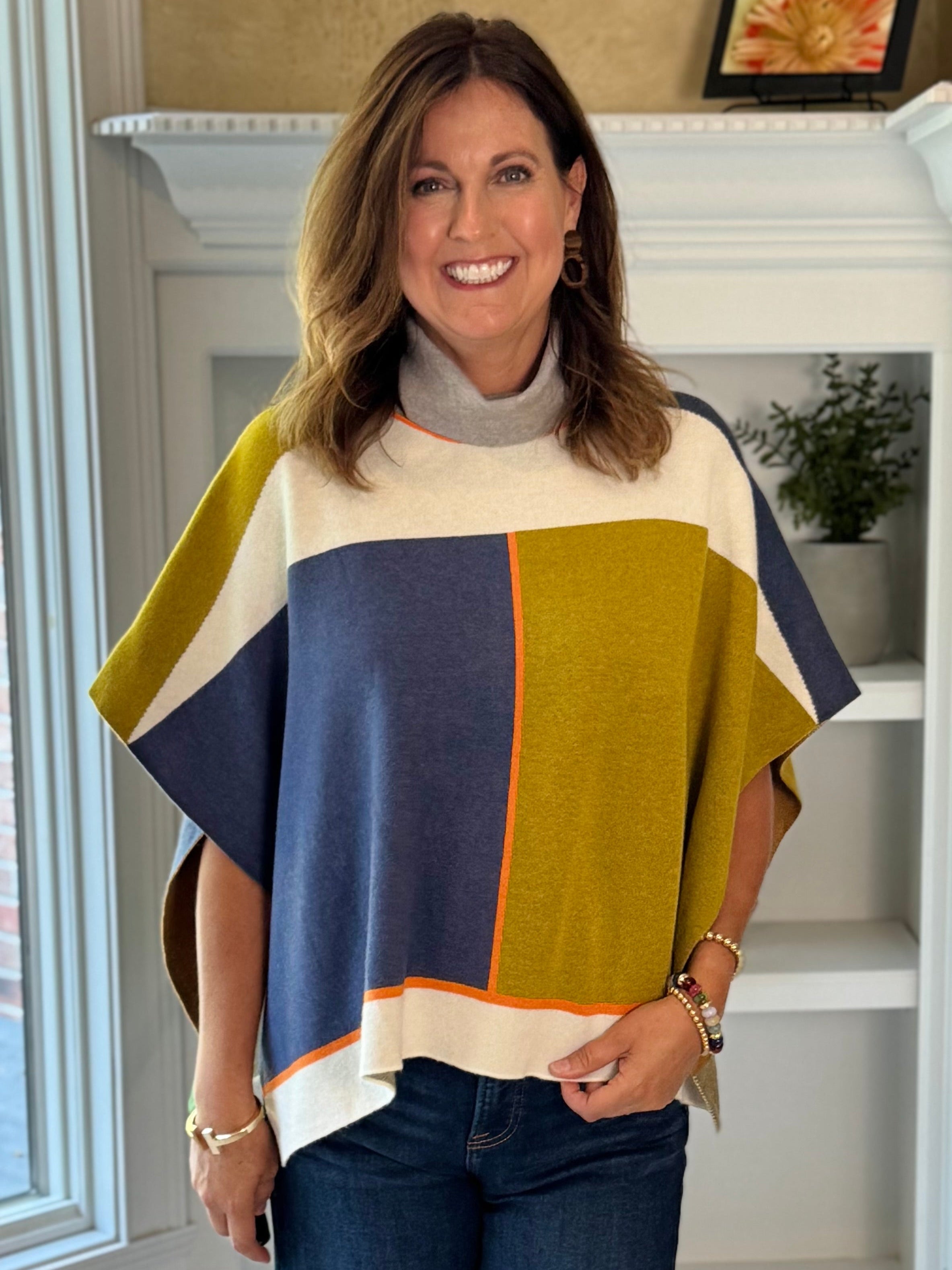 THML Colorblock Breeze Poncho