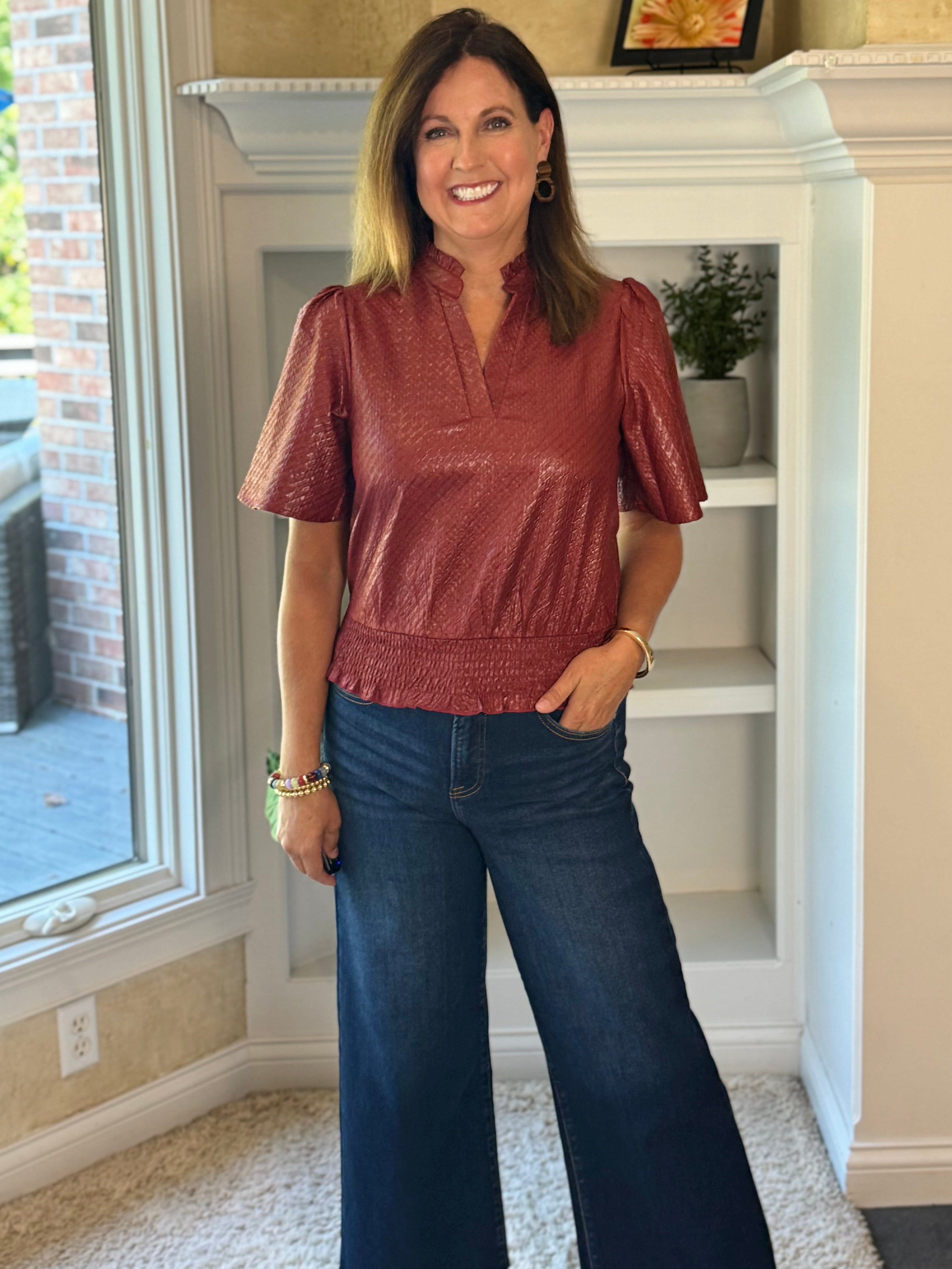 Gleaming Garnet Top
