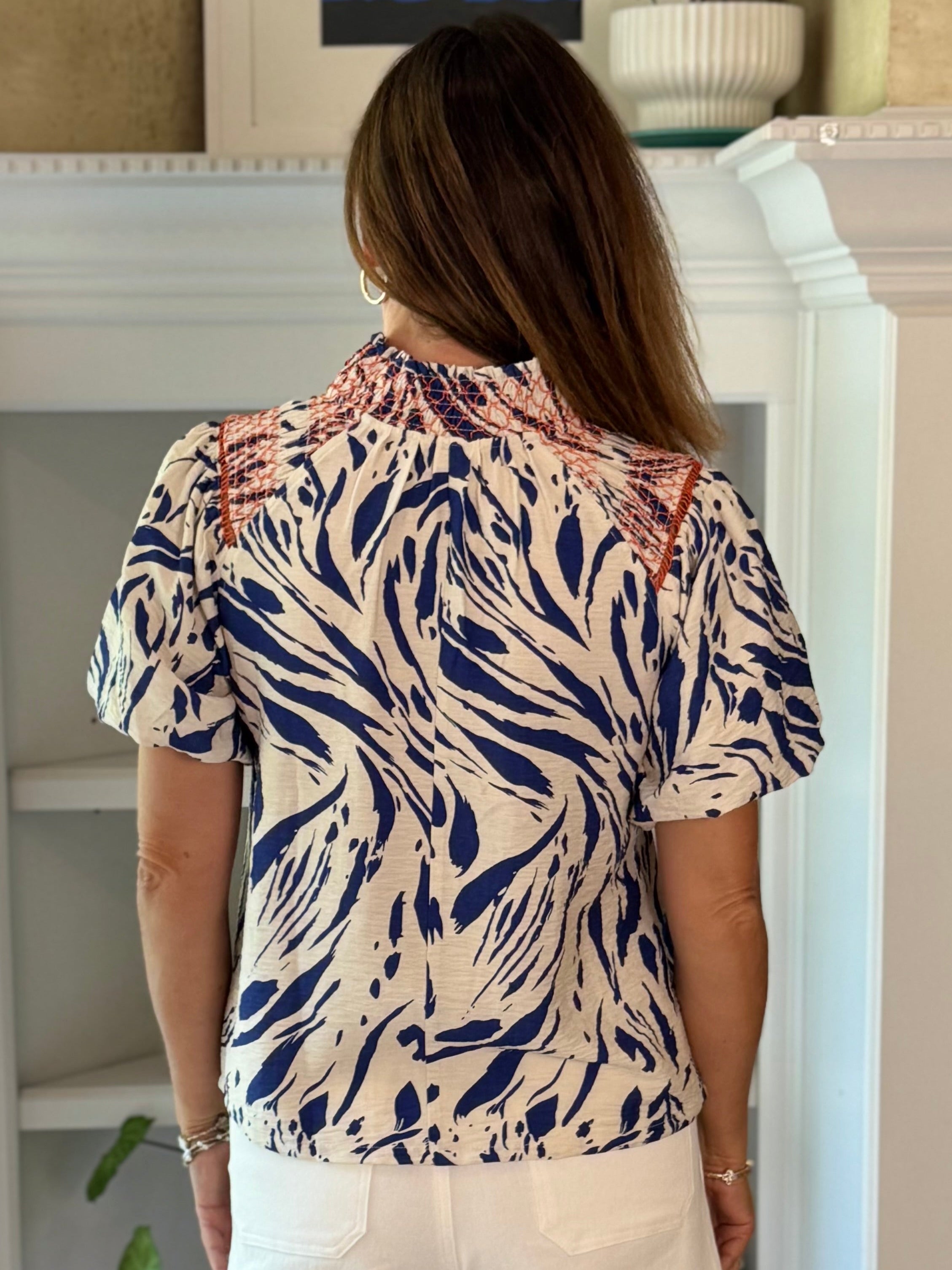Blue Crush Tassel Top
