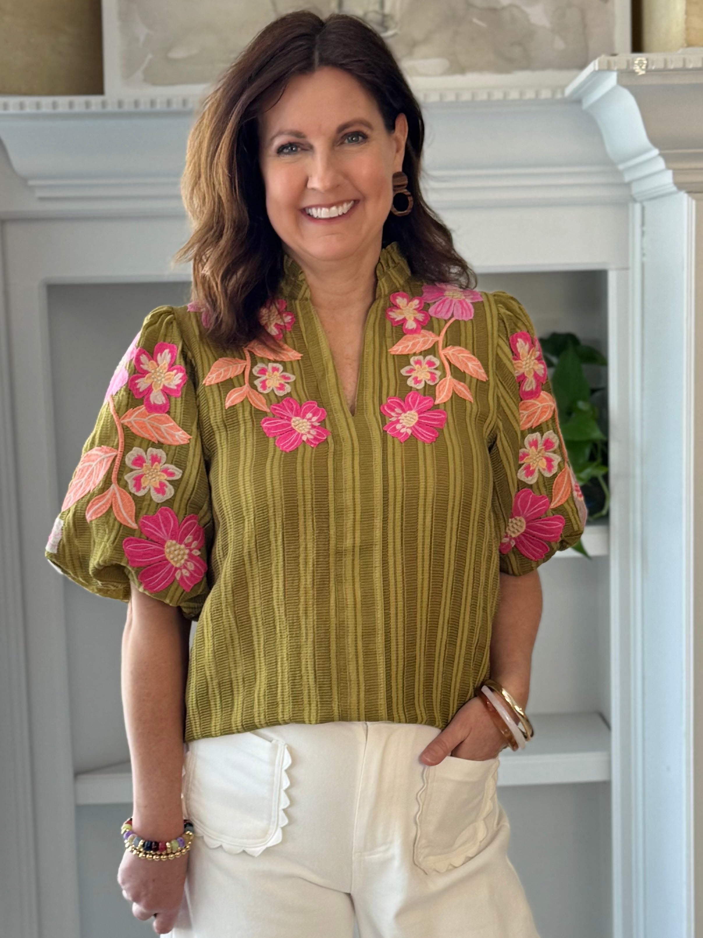 THML Embroidered Grace Blouse