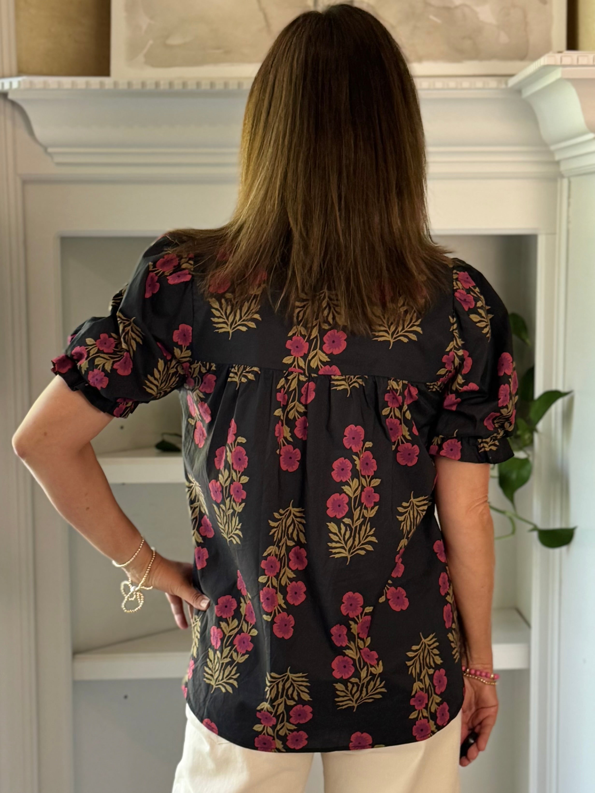 Painted Petal Floral Top
