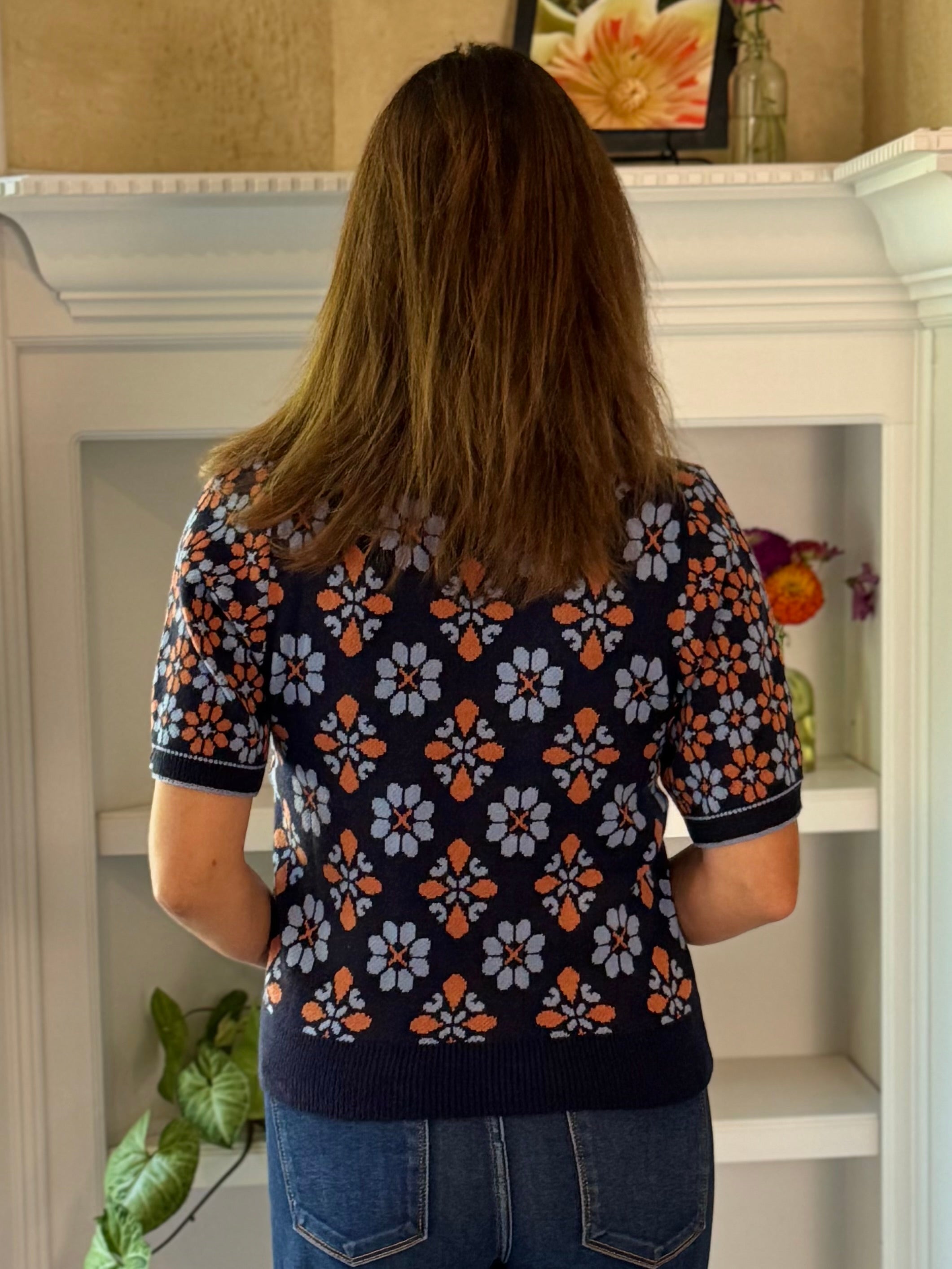 Mosaic Knit Top