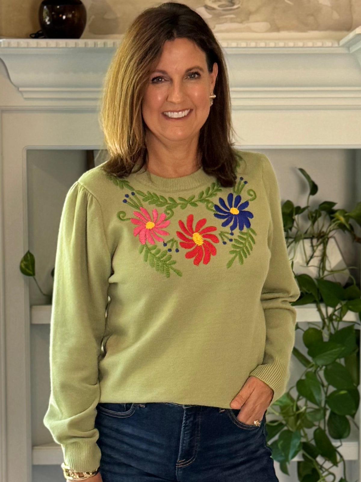 Joy in Color Embroidered Sweater