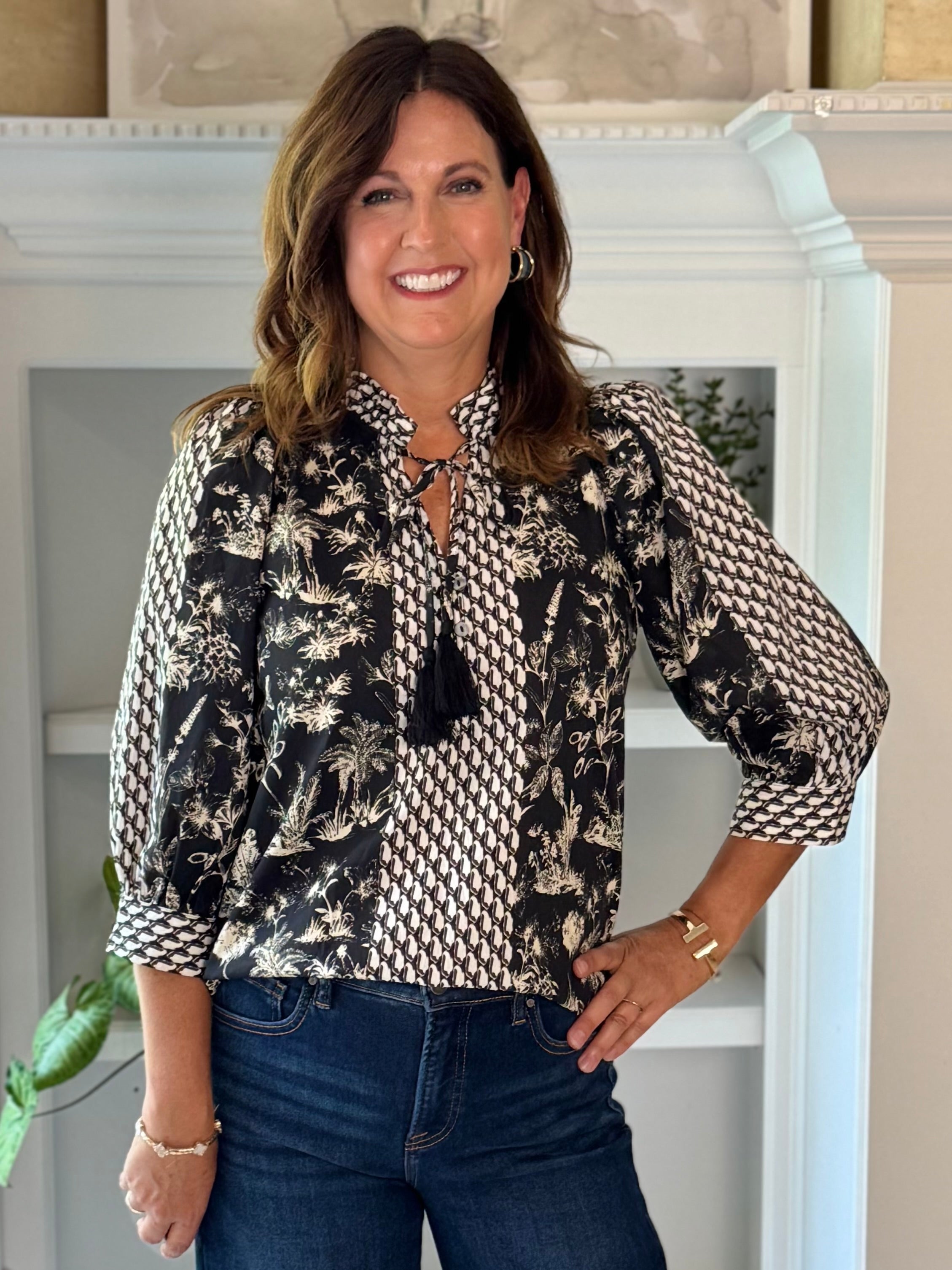 Dynamic Print Tassel Top