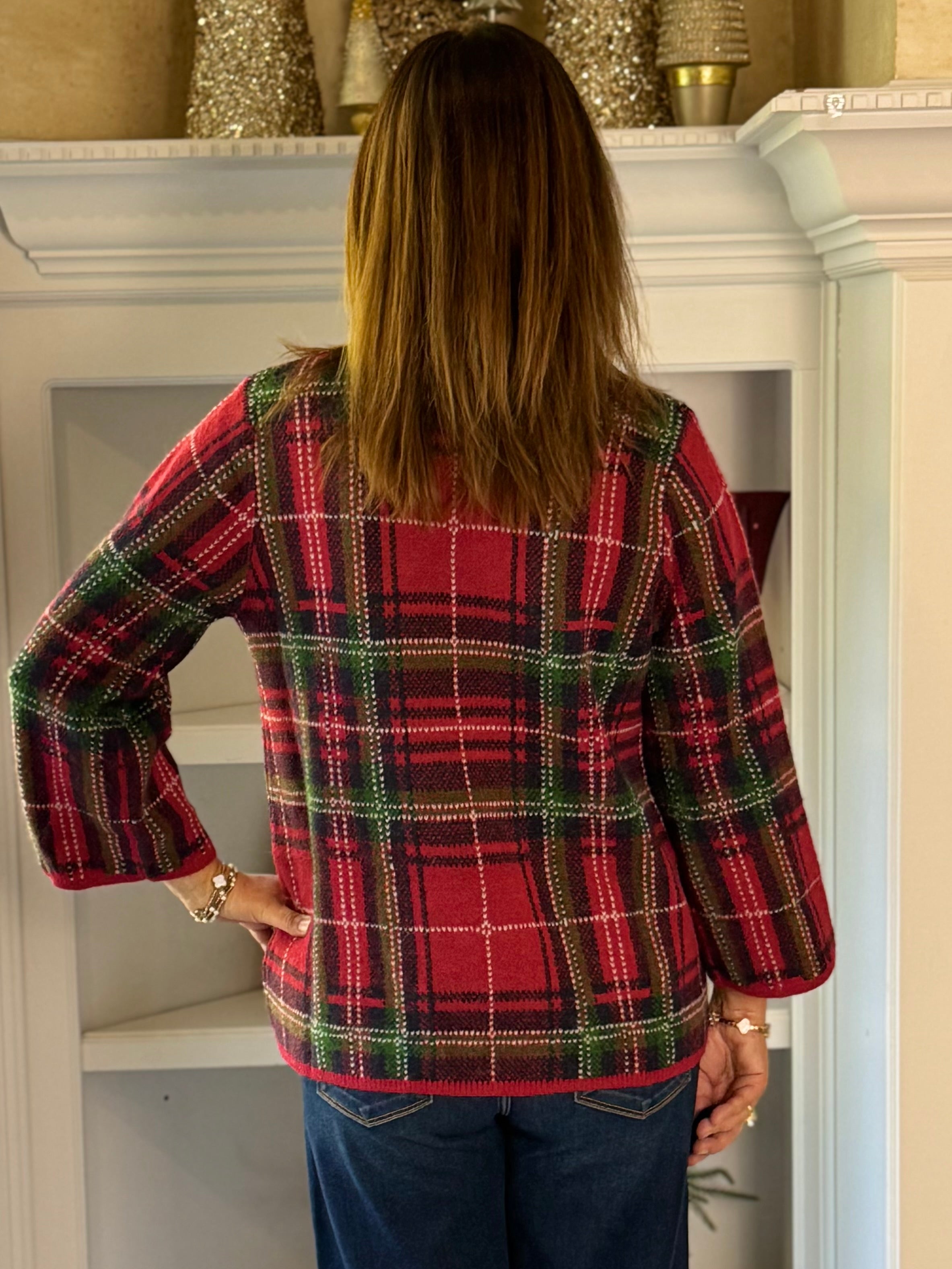 Fireside Plaid Sweater