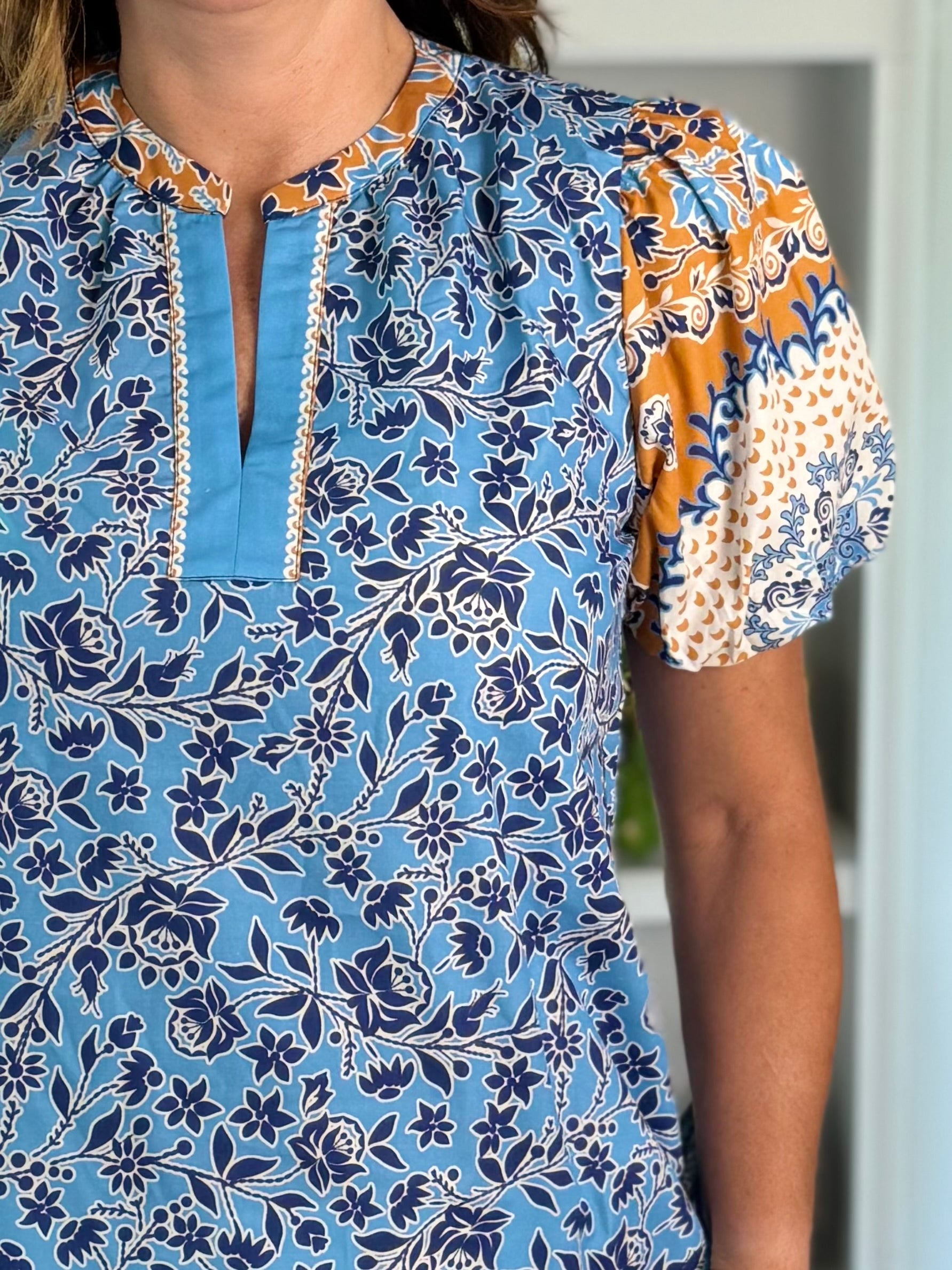Current Air Floral Fusion Top