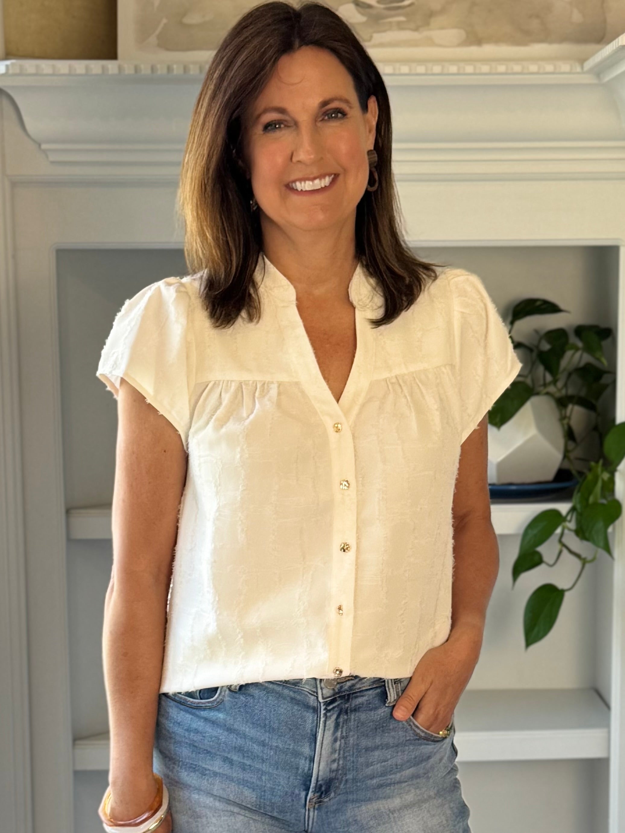 Current Air Refined Texture Blouse