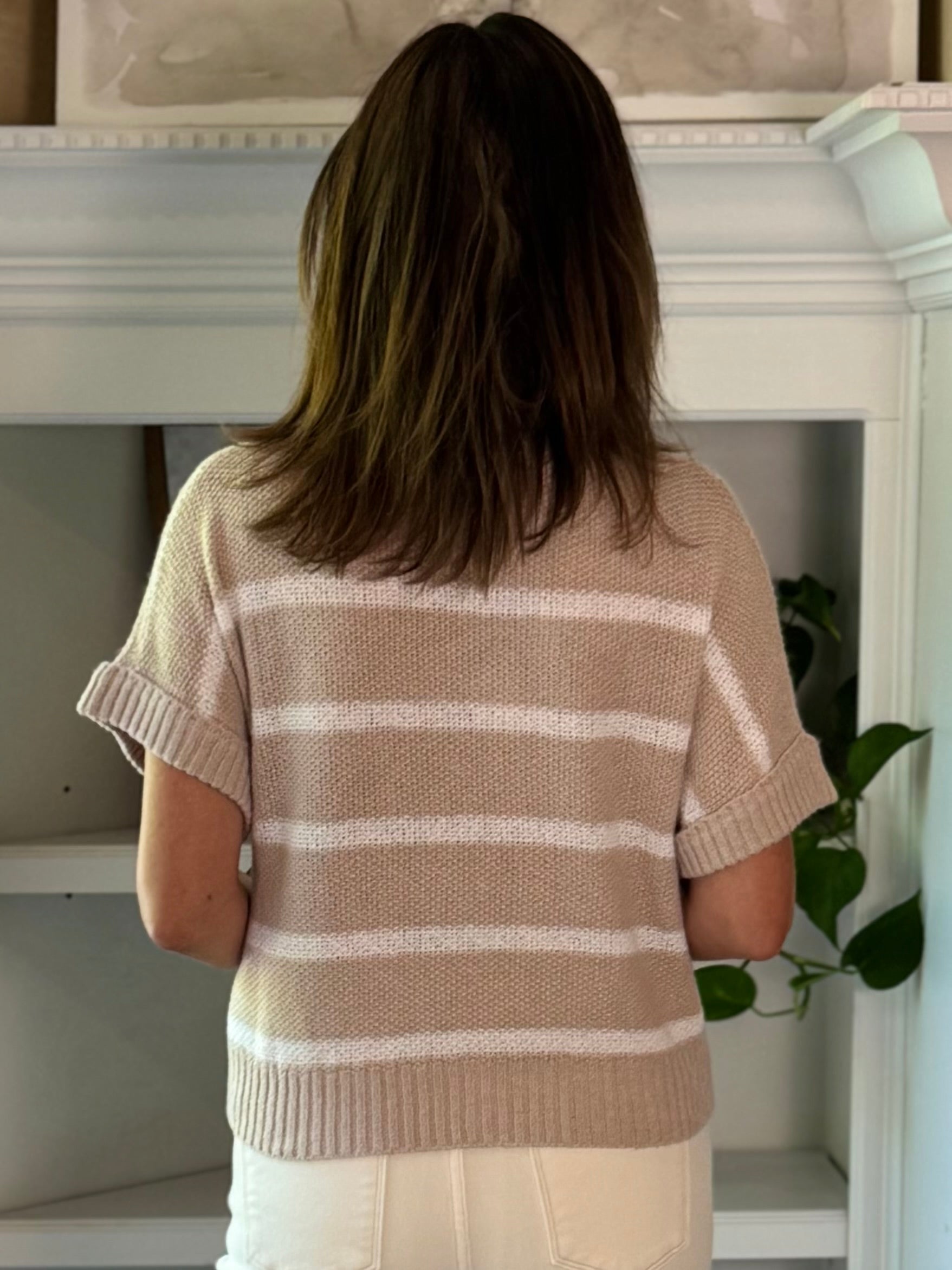 Effortless Striped Knit Top