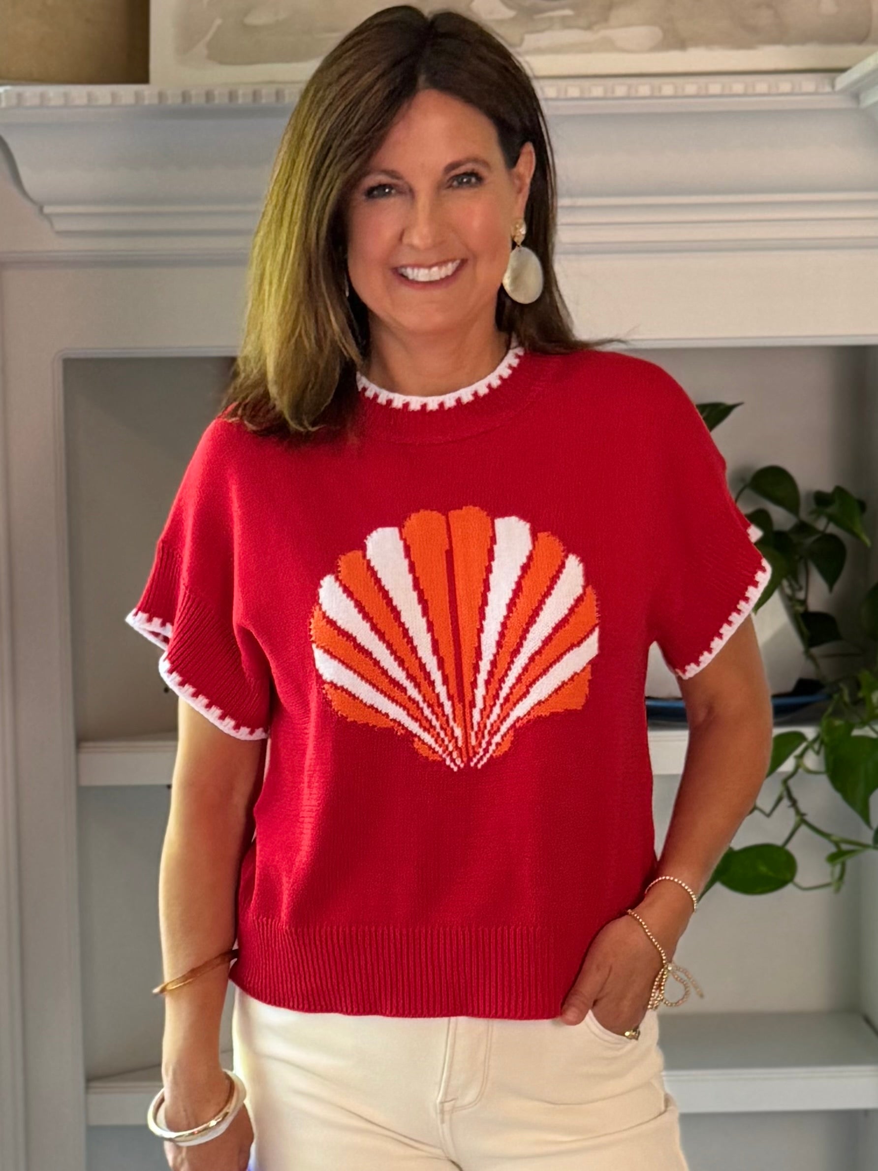 Seaside Shell Knit Top