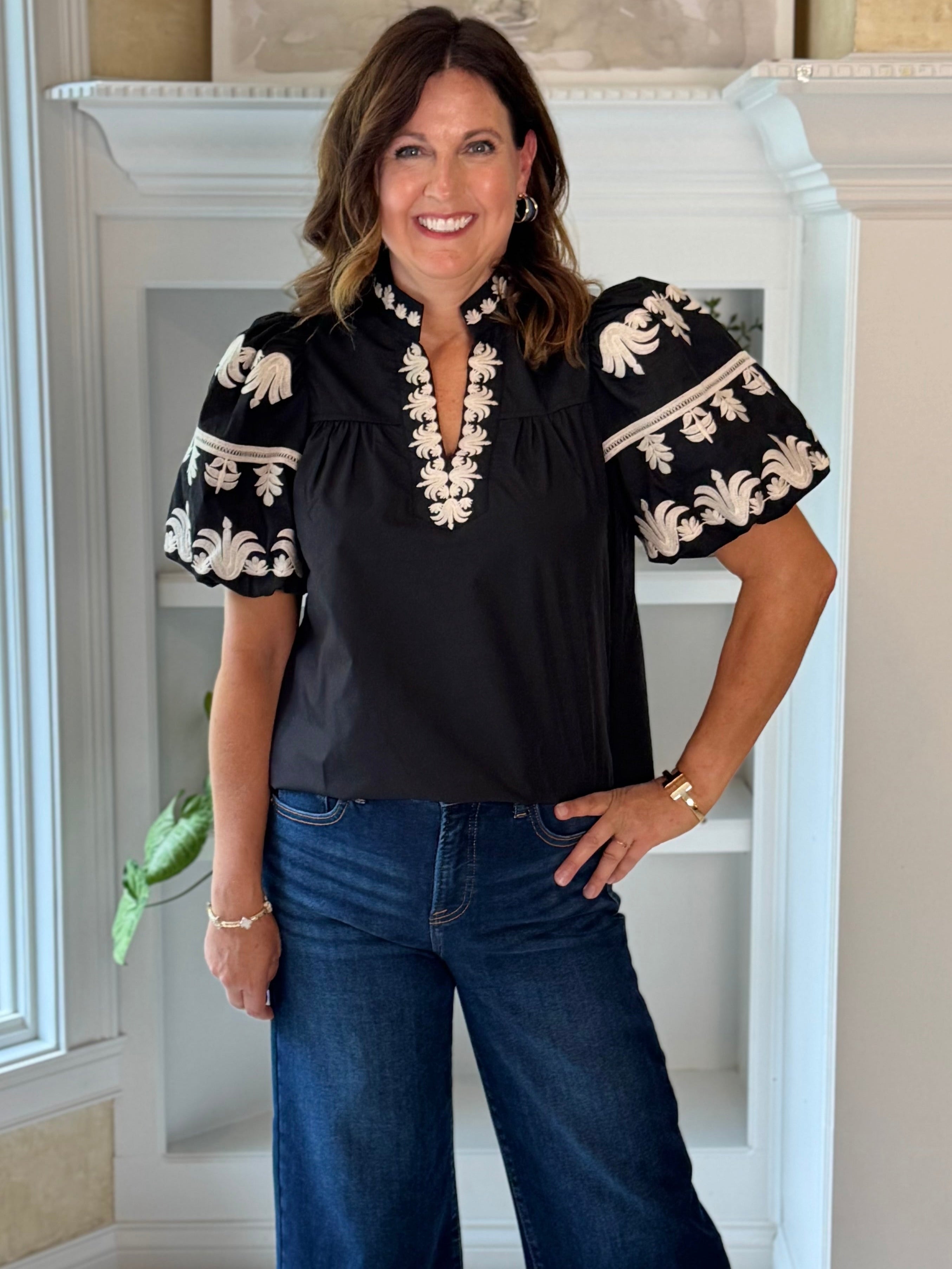 Nightfall Embroidered Blouse