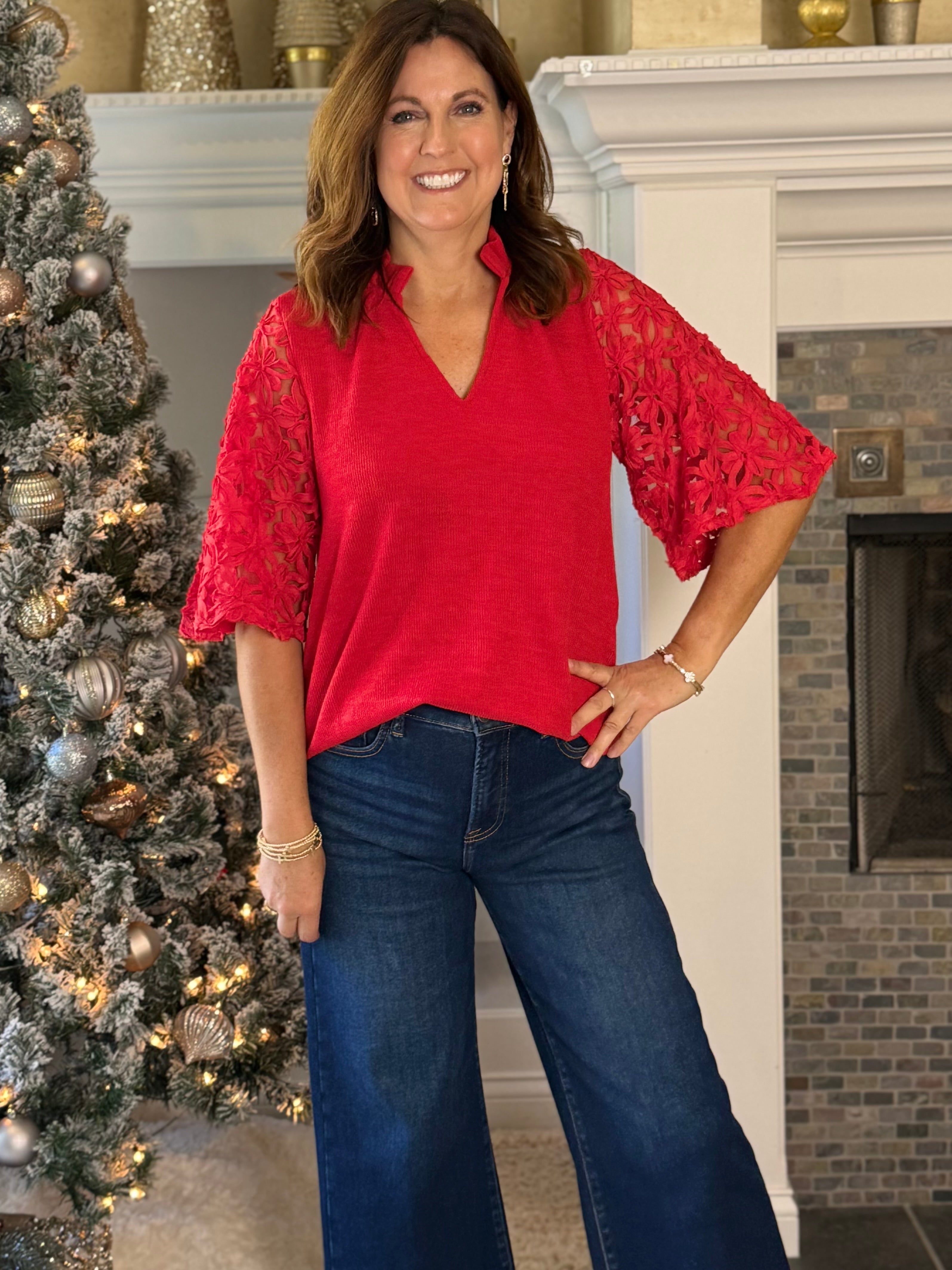 THML Radiant Lace Blouse