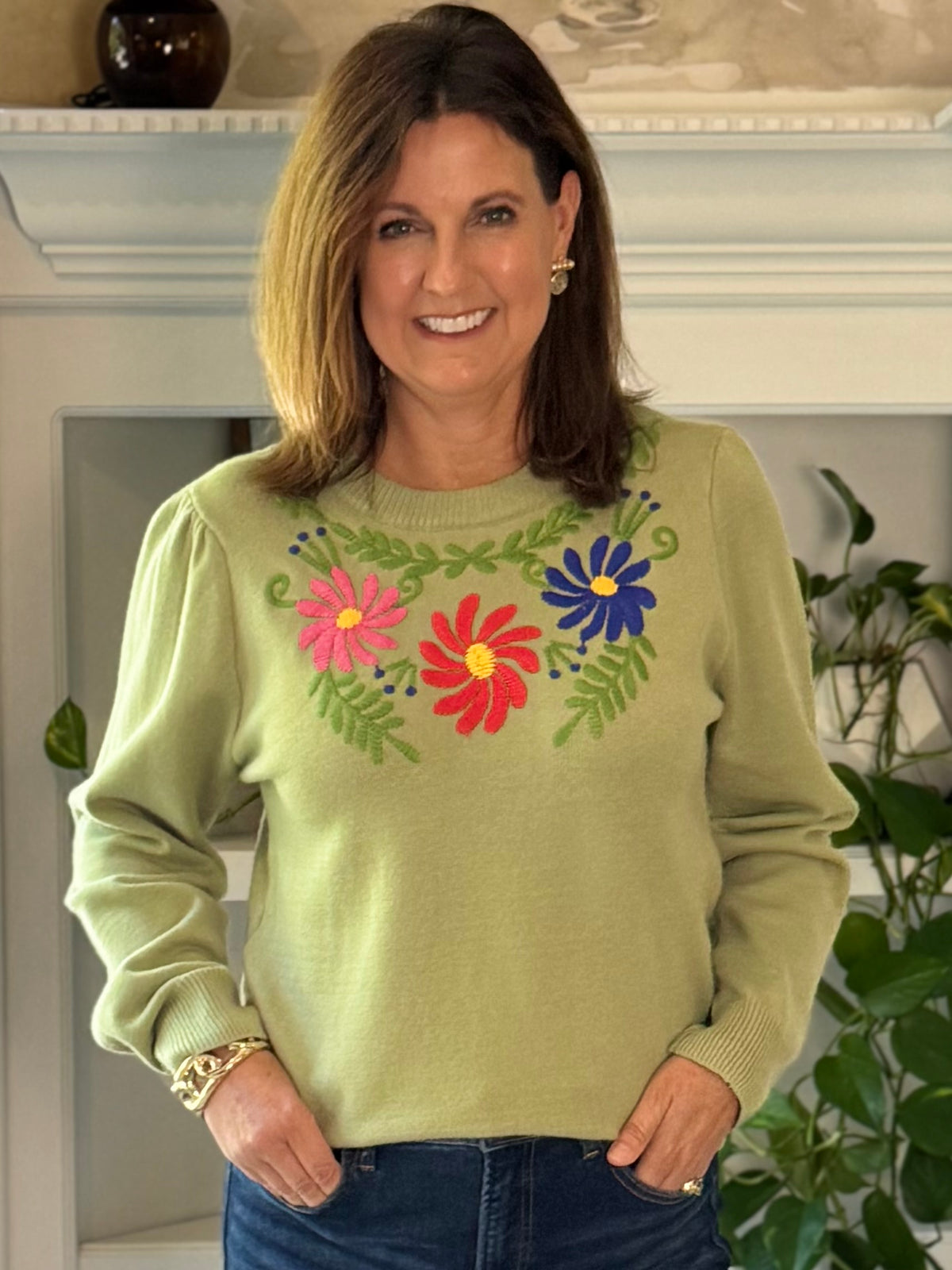 Joy in Color Embroidered Sweater