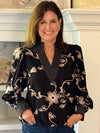 Remarkable Details Embroidered Blouse - Black