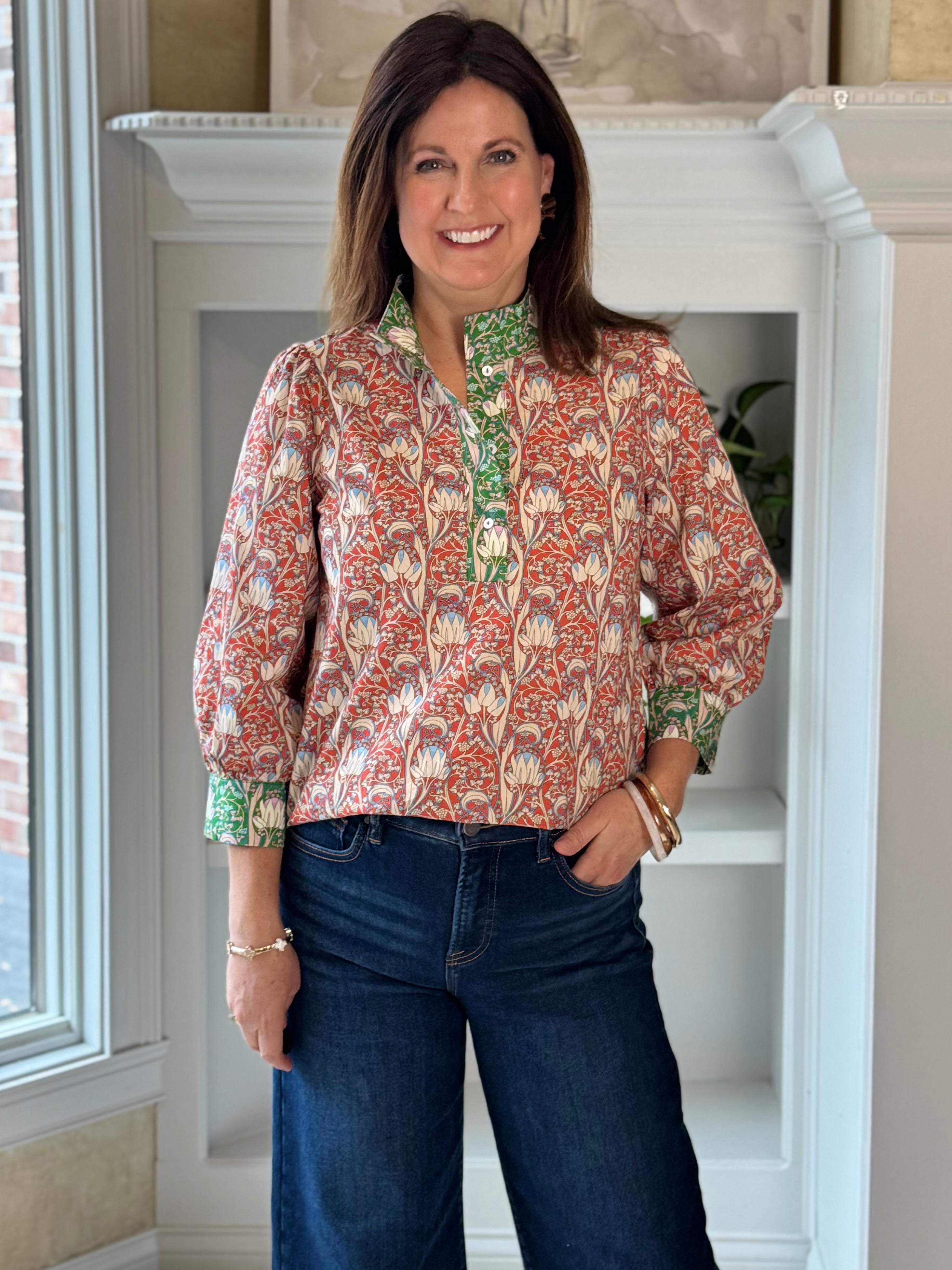 Timeless Floral Print Blouse