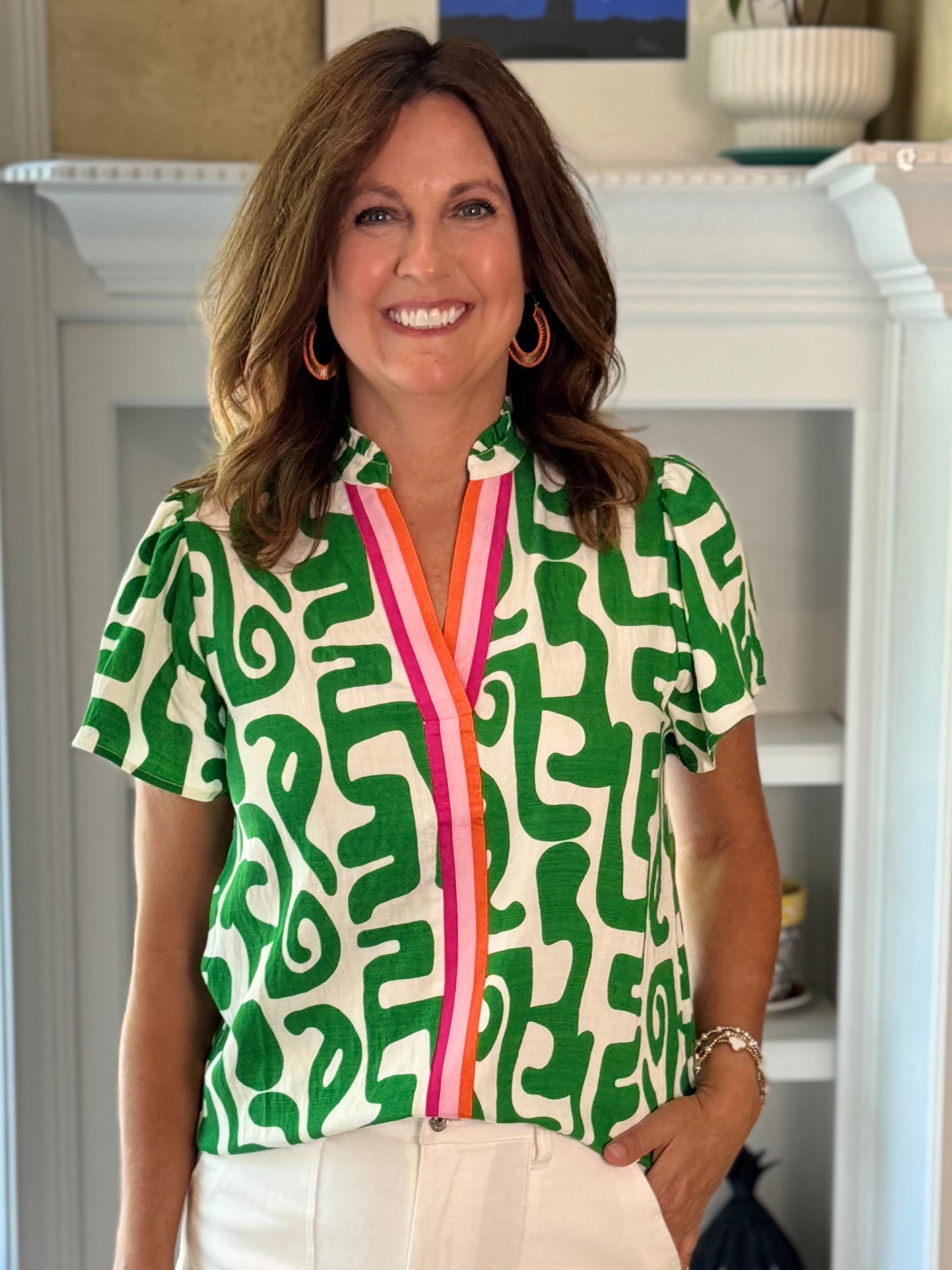 THML Vivid Abstract Top