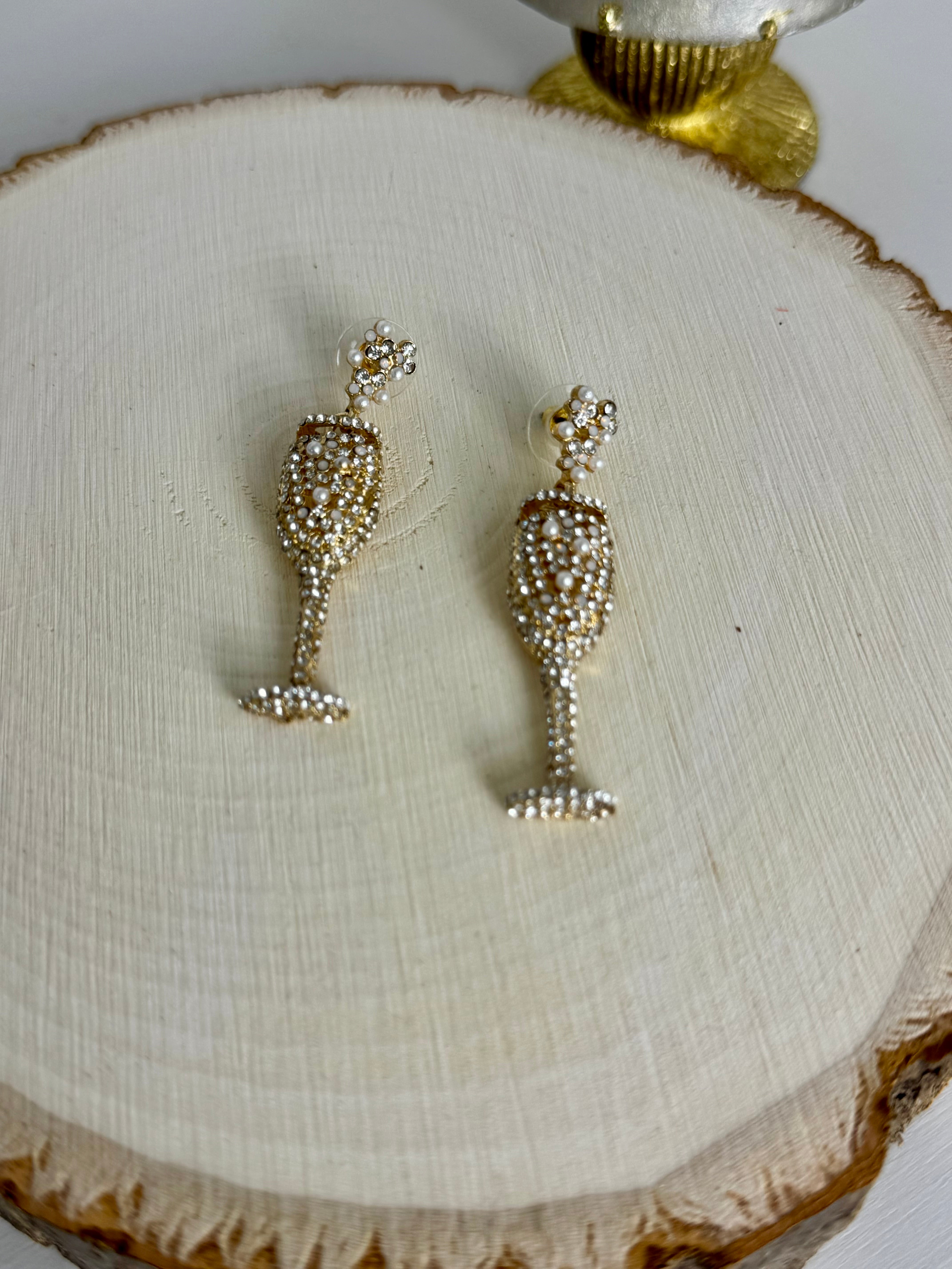 Midnight Toast Earrings