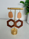 Canyon Wood Dangle Earrings