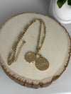 Golden Compass Charm Necklace