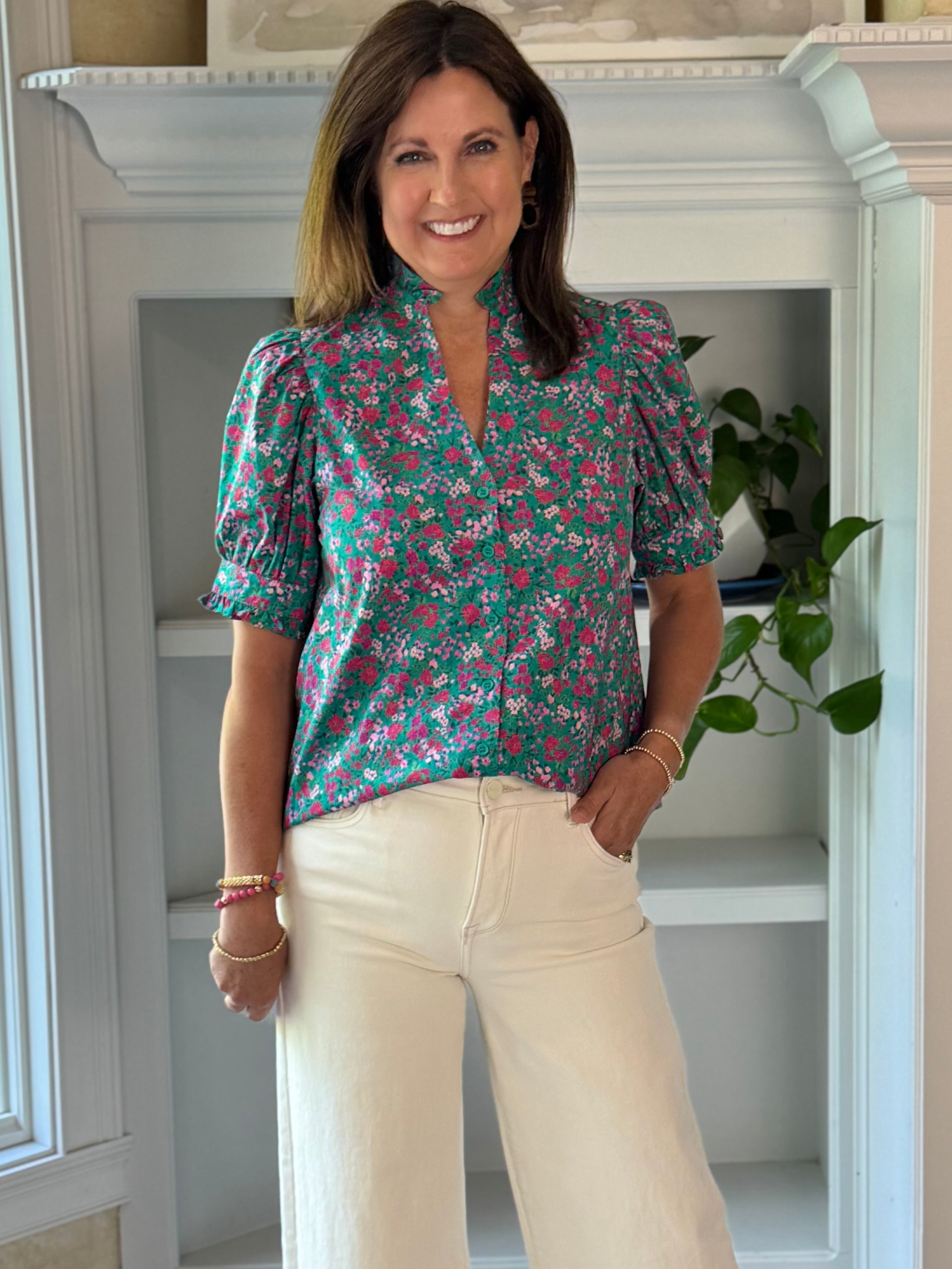 Garden Party Floral Top