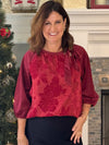 Lovely in Luxe Textured Velvet Top