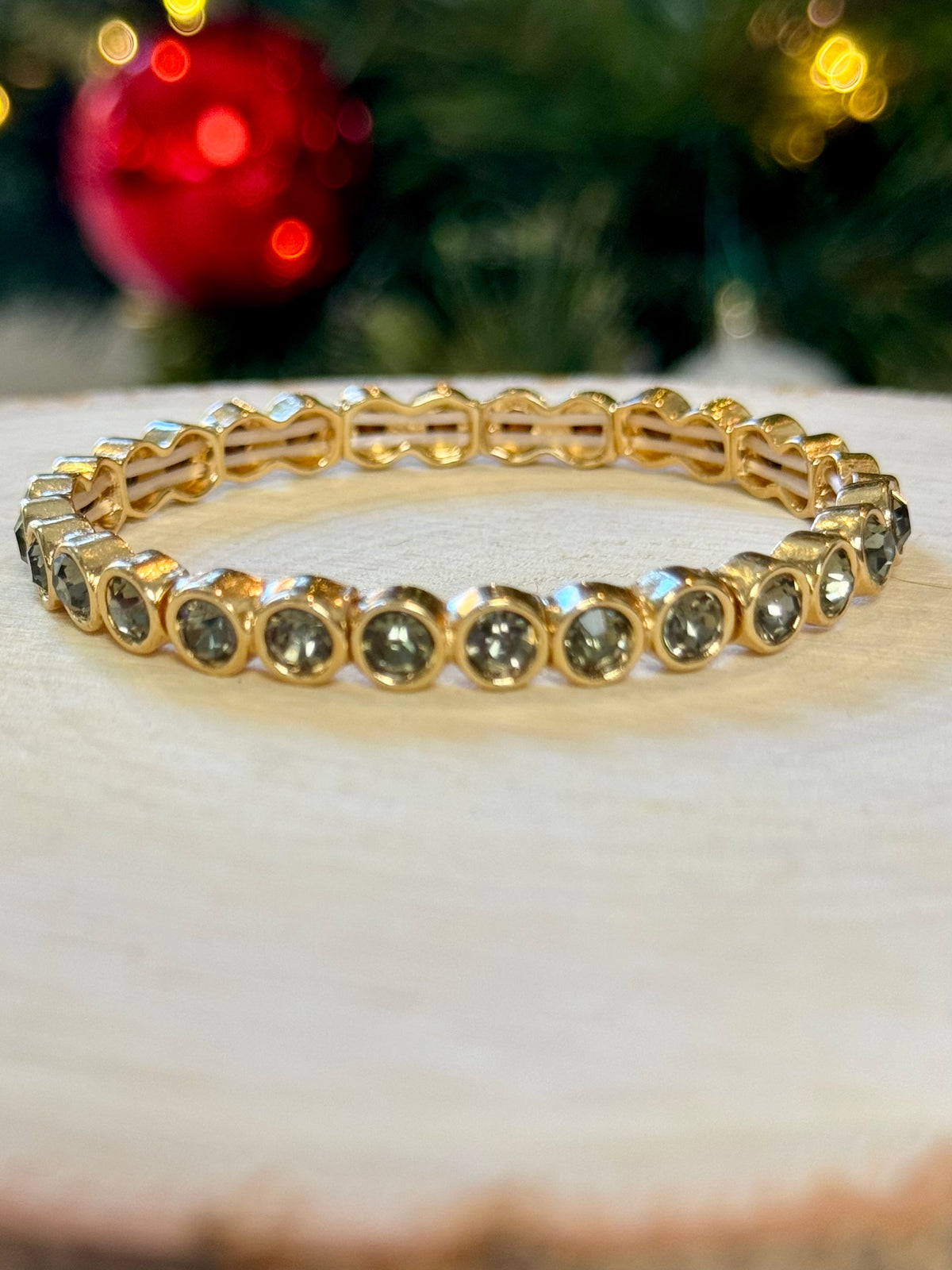 Timeless Sparkle Stretch Bracelet – Silver