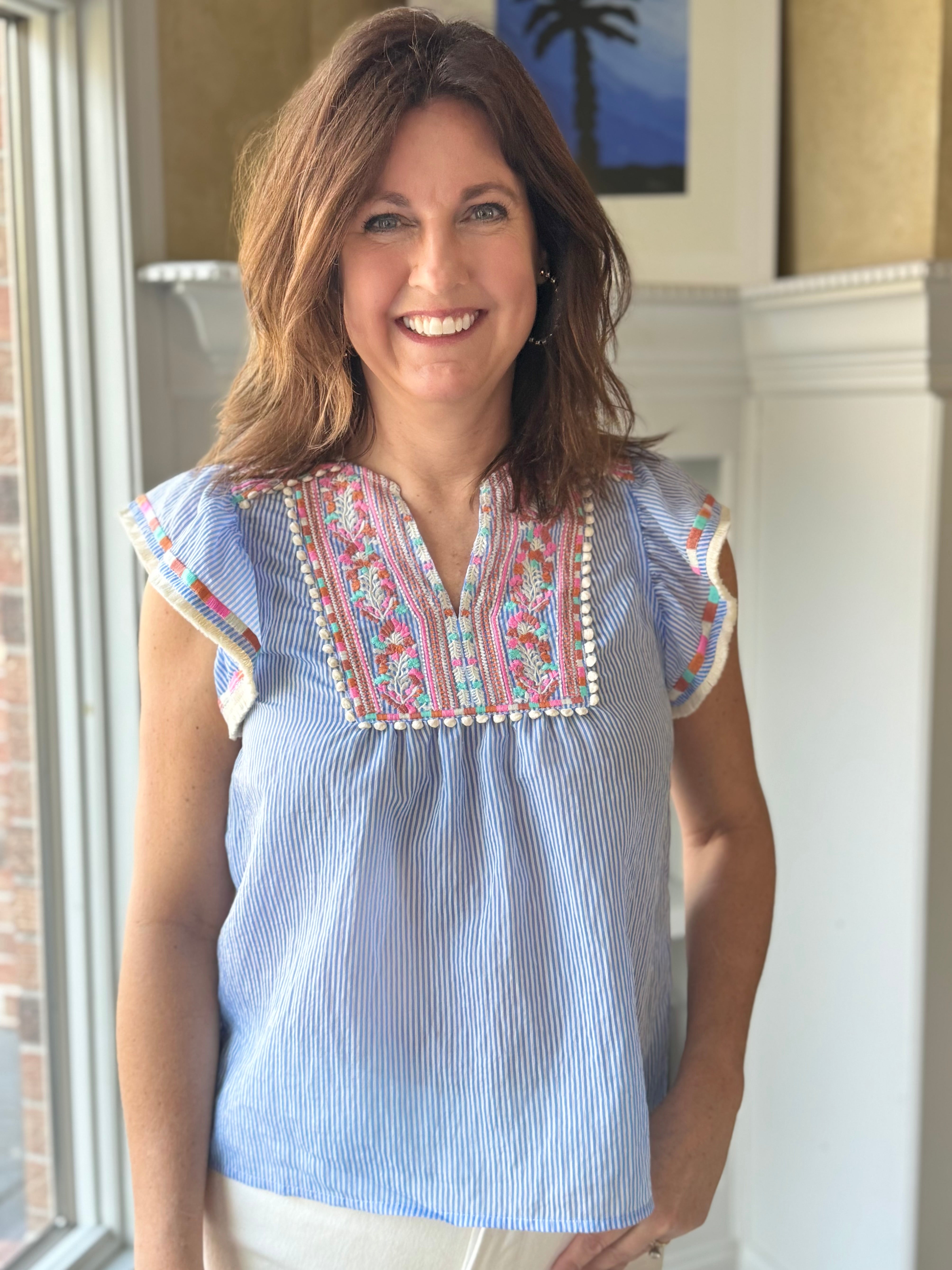 THML Summer Dreams Embroidered Top