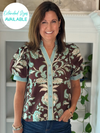 Mocha Garden Floral Top